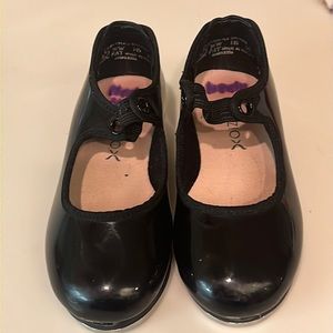 Capezio black tap shoes toddler size 8-1/2